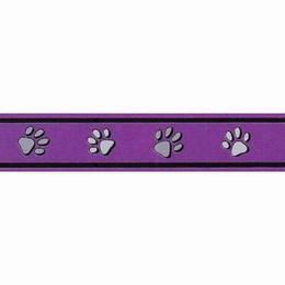 Obojek Pawprints Purple 20-32cm